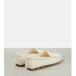 Mokassin von Prada, in der Farbe Weiss, andere Perspektive, Vorschaubild