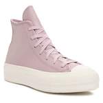 Plateau Sneaker von Converse, in der Farbe Lila, aus Leder, andere Perspektive, Vorschaubild