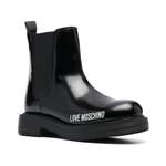 Ankleboot von Love Moschino, in der Farbe Schwarz, aus Leder, andere Perspektive, Vorschaubild