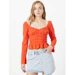 Bluse von Topshop, in der Farbe Rot, aus Polyester, andere Perspektive, Vorschaubild