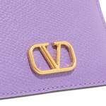Brieftasche von Valentino Garavani, in der Farbe Lila, aus Leder, andere Perspektive, Vorschaubild