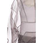 Klassische Bluse von Gudrun Sjöden, in der Farbe Grau, aus Seide, andere Perspektive, Vorschaubild