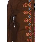 Klassische Bluse von Maloja, in der Farbe Braun, aus Baumwolle, andere Perspektive, Vorschaubild