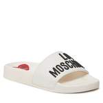 Pantolette von Love Moschino, in der Farbe Weiss, aus Kunststoff, andere Perspektive, Vorschaubild