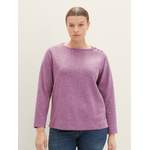 Sweatshirt von Tom Tailor, in der Farbe Rosa, aus Polyester, andere Perspektive, Vorschaubild