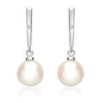 Weißgold-Ohrringe Perlen der Marke Unique