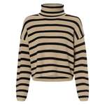 Rollkragenpullover von moss copenhagen, in der Farbe Beige, aus Polyester, Vorschaubild