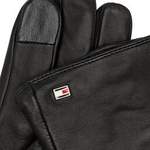 Lederhandschuhe von Tommy Hilfiger, in der Farbe Schwarz, aus Baumwolle, andere Perspektive, Vorschaubild