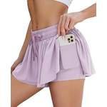 Sportshorts von B.X, in der Farbe Lila, andere Perspektive, Vorschaubild