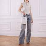 Shopper von Prada, in der Farbe Weiss, aus Leder, andere Perspektive, Vorschaubild