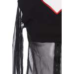 Klassische Bluse von TRANQUILLO, in der Farbe Schwarz, andere Perspektive, Vorschaubild