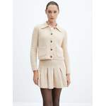 Strickjacke von Mango, in der Farbe Beige, aus Polyester, andere Perspektive, Vorschaubild