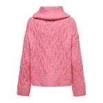 Rollkragenpullover von Only, in der Farbe Rosa, aus Polyamid, andere Perspektive, Vorschaubild