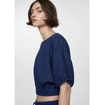 Bluse von MANGO, in der Farbe Blau, aus Baumwolle, andere Perspektive, Vorschaubild