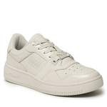 Sneaker von Tommy Jeans, in der Farbe Beige, aus Leder, andere Perspektive, Vorschaubild