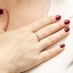 Fingerring von Diamonds by Ellen K., in der Farbe Weiss, andere Perspektive, Vorschaubild