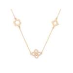 Lange Kette von TORY BURCH, in der Farbe Gold, aus Messing, andere Perspektive, Vorschaubild