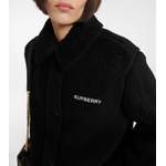 Fleecejacke von Burberry, in der Farbe Schwarz, andere Perspektive, Vorschaubild