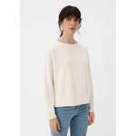 Sweatshirt von comma casual identity, in der Farbe Beige, aus Polyester, andere Perspektive, Vorschaubild