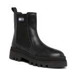 Chelsea-Boot von Tommy Jeans, in der Farbe Schwarz, aus Kunststoff, andere Perspektive, Vorschaubild