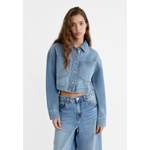 Stradivarius Cropped-Jeans-Hemdjacke der Marke Stradivarius