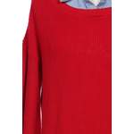 Klassische Bluse von edc by esprit, in der Farbe Rot, aus Baumwolle, andere Perspektive, Vorschaubild