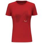 T-Shirt von Salewa, in der Farbe Rot, aus Polyester, Vorschaubild