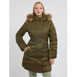 Lange Echtdaunen-Steppjacke der Marke Guess