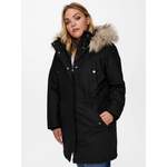 Outdoorjacke von Only Carmakoma, in der Farbe Schwarz, aus Polyester, andere Perspektive, Vorschaubild