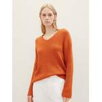 Longpullover von Tom Tailor, in der Farbe Orange, aus Baumwolle, andere Perspektive, Vorschaubild