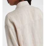 Hemdbluse von BRUNELLO CUCINELLI, in der Farbe Beige, andere Perspektive, Vorschaubild