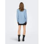 Shirt von Only, in der Farbe Blau, aus Webstoff, andere Perspektive, Vorschaubild