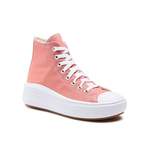 Hallenschuhe von Converse, in der Farbe Rosa, aus Textil, andere Perspektive, Vorschaubild