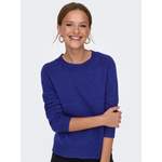 Rundhalspullover von Only, in der Farbe Blau, aus Polyester, andere Perspektive, Vorschaubild