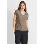 T-Shirt von Street One, in der Farbe Beige, aus Webstoff, andere Perspektive, Vorschaubild