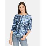 Rundhalsshirt von Gerry Weber, in der Farbe Blau, aus Jersey, andere Perspektive, Vorschaubild