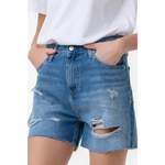 Shorts von Calvin Klein Jeans, in der Farbe Blau, aus Baumwolle, andere Perspektive, Vorschaubild