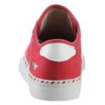 Schnürschuhe von mustang shoes, in der Farbe Rot, aus Textil, andere Perspektive, Vorschaubild