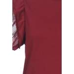 Klassische Bluse von Fresh Made, in der Farbe Rot, aus Baumwolle, andere Perspektive, Vorschaubild