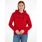 Kapuzenpullover von Tommy Jeans, in der Farbe Rot, aus Polyester, andere Perspektive, Vorschaubild