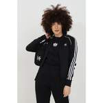 Trainingsjacke von Adidas, in der Farbe Schwarz, aus Baumwolle, andere Perspektive, Vorschaubild