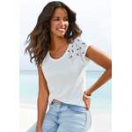 T-Shirt von Beachtime, in der Farbe Weiss, aus Baumwolle, andere Perspektive, Vorschaubild