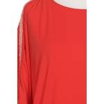 Klassische Bluse von Oui, in der Farbe Rot, aus Elasthan, andere Perspektive, Vorschaubild