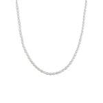 Perlenkette von Nenalina, in der Farbe Silber, aus Edelstahl, andere Perspektive, Vorschaubild