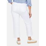 Gerade Jeans von Sheego, in der Farbe Weiss, aus Baumwolle, andere Perspektive, Vorschaubild