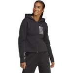 Sweatjacke von Adidas, in der Farbe Schwarz, aus Polyester, andere Perspektive, Vorschaubild