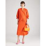 Jerseykleid von SAINT TROPEZ, in der Farbe Orange, aus Baumwolle, andere Perspektive, Vorschaubild