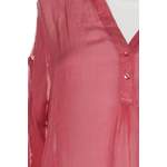 Klassische Bluse von LA FÉE MARABOUTÉE, in der Farbe Rosa, andere Perspektive, Vorschaubild