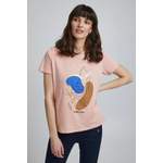 T-Shirt von fransa, in der Farbe Rosa, aus Baumwolle, andere Perspektive, Vorschaubild