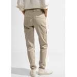 Cargohose von cecil, in der Farbe Beige, aus Baumwolle, andere Perspektive, Vorschaubild